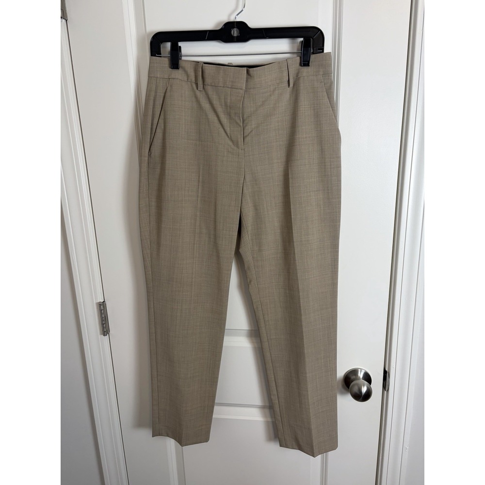 NWT!! Theory Treeca 2 Travel Wool 2 Me Tope Grey Pants Trousers Size 4